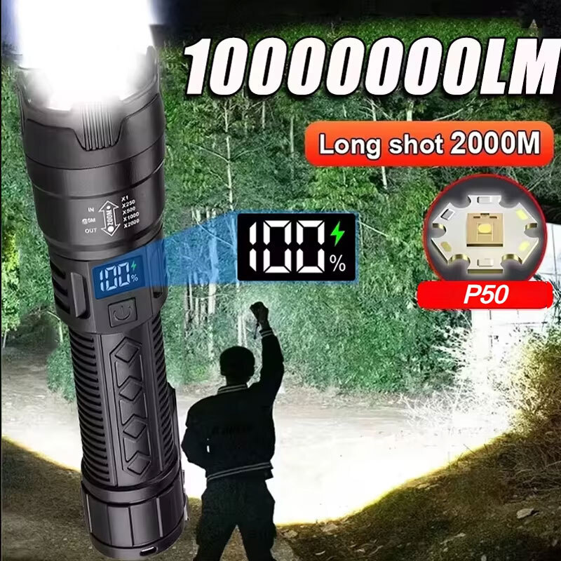 Fishing Light - Мощные светодиодные фонари 2000 лм, тактический