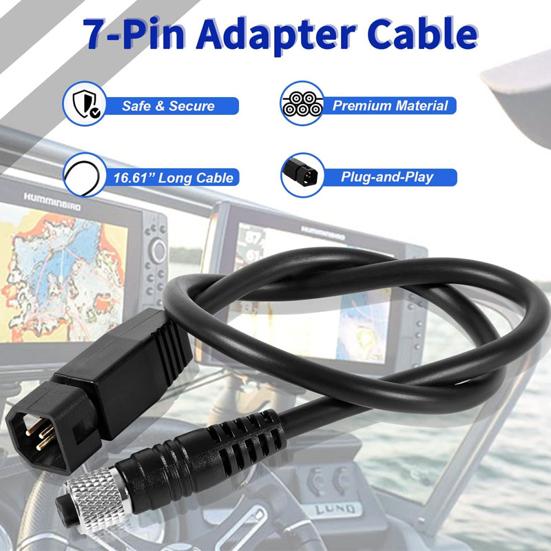 Fish Finder Cable - Универсальный адаптерный кабель для эхолотов, черный,