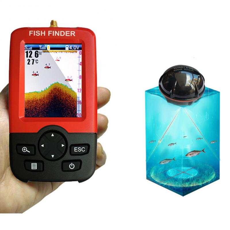 Портативный эхолот с сенсором  – обзор и цена Fish Finder Portable