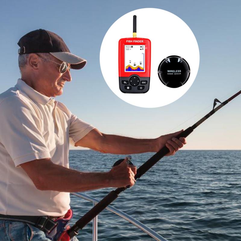 Портативный эхолот с сенсором  – обзор и цена Fish Finder Portable